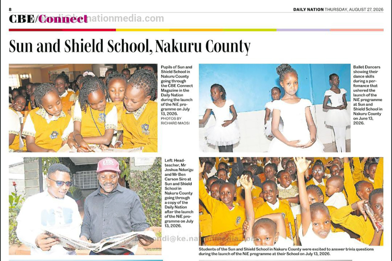 Inspiring Minds and Making Headlines: Sun & Shield Stars Featured in the Daily Nation